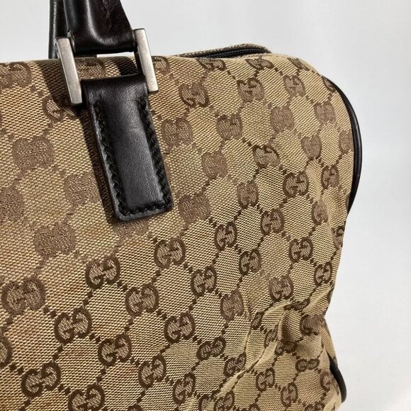 Auth GUCCI 012・0383・06 Shoulder Bag Bag GG Duffle Bag GGCanvas/Leather Beige... - Picture 9 of 16